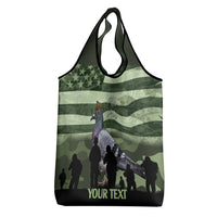Personalized USA Cher Ami Grocery Bag Lest We Forget Pigeon Hero