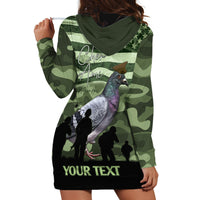 Personalized USA Cher Ami Hoodie Dress Lest We Forget Pigeon Hero - Wonder Print Shop