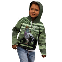 Personalized USA Cher Ami Kid Hoodie Lest We Forget Pigeon Hero - Wonder Print Shop