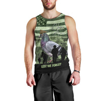 Personalized USA Cher Ami Men Tank Top Lest We Forget Pigeon Hero - Wonder Print Shop