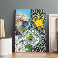 Cotabato Philippines Province Canvas Wall Art Filipino Eagle Sampaguita Tinalak Pattern