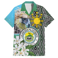 Cotabato Philippines Province Family Matching Summer Maxi Dress and Hawaiian Shirt Filipino Eagle Sampaguita Tinalak Pattern