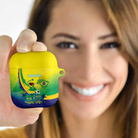 Brazil Football 2026 Custom AirPods Case Come On Selecao Brasil Parrot Mascot