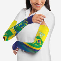 Brazil Football 2026 Custom Arm Sleeves Come On Selecao Brasil Parrot Mascot