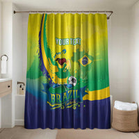 Brazil Football 2026 Custom Bathroom Set Come On Selecao Brasil Parrot Mascot