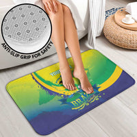 Brazil Football 2026 Custom Bathroom Set Come On Selecao Brasil Parrot Mascot