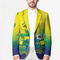 Brazil Football 2026 Custom Blazer Come On Selecao Brasil Parrot Mascot