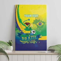 Brazil Football 2026 Custom Canvas Wall Art Come On Selecao Brasil Parrot Mascot
