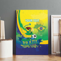 Brazil Football 2026 Custom Canvas Wall Art Come On Selecao Brasil Parrot Mascot