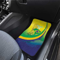 Brazil Football 2026 Custom Car Mats Come On Selecao Brasil Parrot Mascot