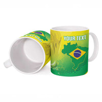Brazil Football 2026 Custom Ceramic Mug Come On Selecao Brasil Parrot Mascot