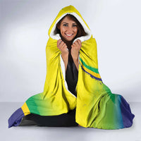 Brazil Football 2026 Custom Hooded Blanket Come On Selecao Brasil Parrot Mascot