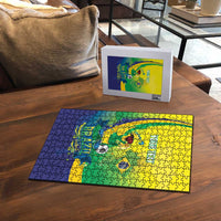 Brazil Football 2026 Custom Puzzle Come On Selecao Brasil Parrot Mascot