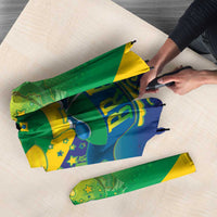 Brazil Football 2026 Custom Umbrella Come On Selecao Brasil Parrot Mascot