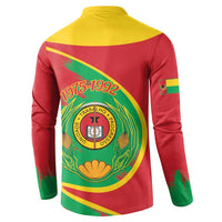 Cape Verde 1975-1992 Button Sweatshirt Coat Of Arms Grunge Style
