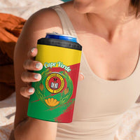 Cape Verde 1975-1992 4 in 1 Can Cooler Tumbler Coat Of Arms Grunge Style