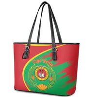 Cape Verde 1975-1992 Leather Tote Bag Coat Of Arms Grunge Style