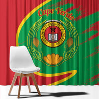 Cape Verde 1975-1992 Window Curtain Coat Of Arms Grunge Style