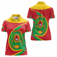 Cape Verde 1975-1992 Women Polo Shirt Coat Of Arms Grunge Style
