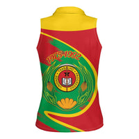 Cape Verde 1975-1992 Women Sleeveless Polo Shirt Coat Of Arms Grunge Style