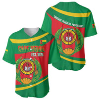 Cape Verde 1975-1992 Baseball Jersey Unidade Trabalho Progresso