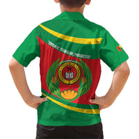 Cape Verde 1975-1992 Kid Hawaiian Shirt Unidade Trabalho Progresso