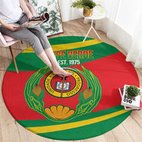Cape Verde 1975-1992 Round Carpet Unidade Trabalho Progresso