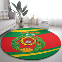 Cape Verde 1975-1992 Round Carpet Unidade Trabalho Progresso