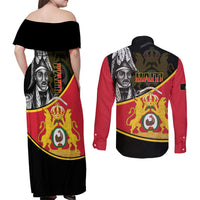 First Empire Of Haiti 1804-1806 Couples Matching Off Shoulder Maxi Dress and Long Sleeve Button Shirt Jean-Jacques Dessalines Liberte ou la Mort!
