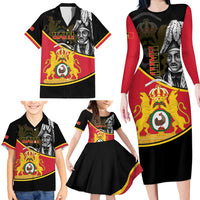 First Empire Of Haiti 1804-1806 Family Matching Long Sleeve Bodycon Dress and Hawaiian Shirt Jean-Jacques Dessalines Liberte ou la Mort!