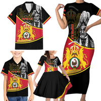 First Empire Of Haiti 1804-1806 Family Matching Short Sleeve Bodycon Dress and Hawaiian Shirt Jean-Jacques Dessalines Liberte ou la Mort!