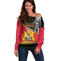First Empire Of Haiti 1804-1806 Off Shoulder Sweater Jean-Jacques Dessalines Liberte ou la Mort!