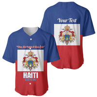 Personalised Second Empire of Haiti 1849-1859 Baseball Jersey Anpi an Ayiti Flag Style