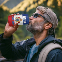 Personalised Second Empire of Haiti 1849-1859 4 in 1 Can Cooler Tumbler Anpi an Ayiti Flag Style