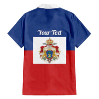 Personalised Second Empire of Haiti 1849-1859 Family Matching Short Sleeve Bodycon Dress and Hawaiian Shirt Anpi an Ayiti Flag Style