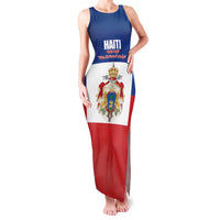 Personalised Second Empire of Haiti 1849-1859 Family Matching Tank Maxi Dress and Hawaiian Shirt Anpi an Ayiti Flag Style