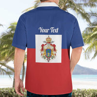 Personalised Second Empire of Haiti 1849-1859 Hawaiian Shirt Anpi an Ayiti Flag Style