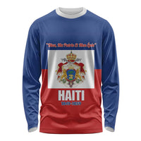 Personalised Second Empire of Haiti 1849-1859 Long Sleeve Shirt Anpi an Ayiti Flag Style