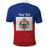 Personalised Second Empire of Haiti 1849-1859 Polo Shirt Anpi an Ayiti Flag Style