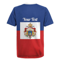 Personalised Second Empire of Haiti 1849-1859 Rugby Jersey Anpi an Ayiti Flag Style