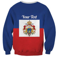 Personalised Second Empire of Haiti 1849-1859 Sweatshirt Anpi an Ayiti Flag Style