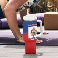 Personalised Second Empire of Haiti 1849-1859 Tumbler With Handle Anpi an Ayiti Flag Style