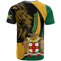 Jamaica T Shirt Jumieka Coat Of Arms Lion Mix African Pattern - Wonder Print Shop