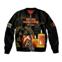 Personalised 20 June Eritrea Martyrs Day Sleeve Zip Bomber Jacket Glory To Our Martyrs - Wonder Print Shop