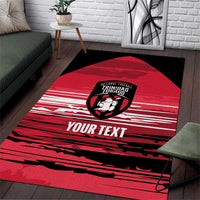 Custom Trinidad and Tobago Football Area Rug 2025 Grunge Version - Wonder Print Shop