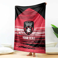 Custom Trinidad and Tobago Football Blanket 2025 Grunge Version - Wonder Print Shop