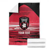 Custom Trinidad and Tobago Football Blanket 2025 Grunge Version - Wonder Print Shop