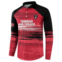 Custom Trinidad and Tobago Football Button Sweatshirt 2025 Grunge Version - Wonder Print Shop