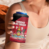 Custom Trinidad and Tobago Football 4 in 1 Can Cooler Tumbler 2025 Grunge Version - Wonder Print Shop