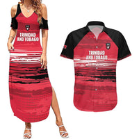 Custom Trinidad and Tobago Football Couples Matching Summer Maxi Dress and Hawaiian Shirt 2025 Grunge Version - Wonder Print Shop